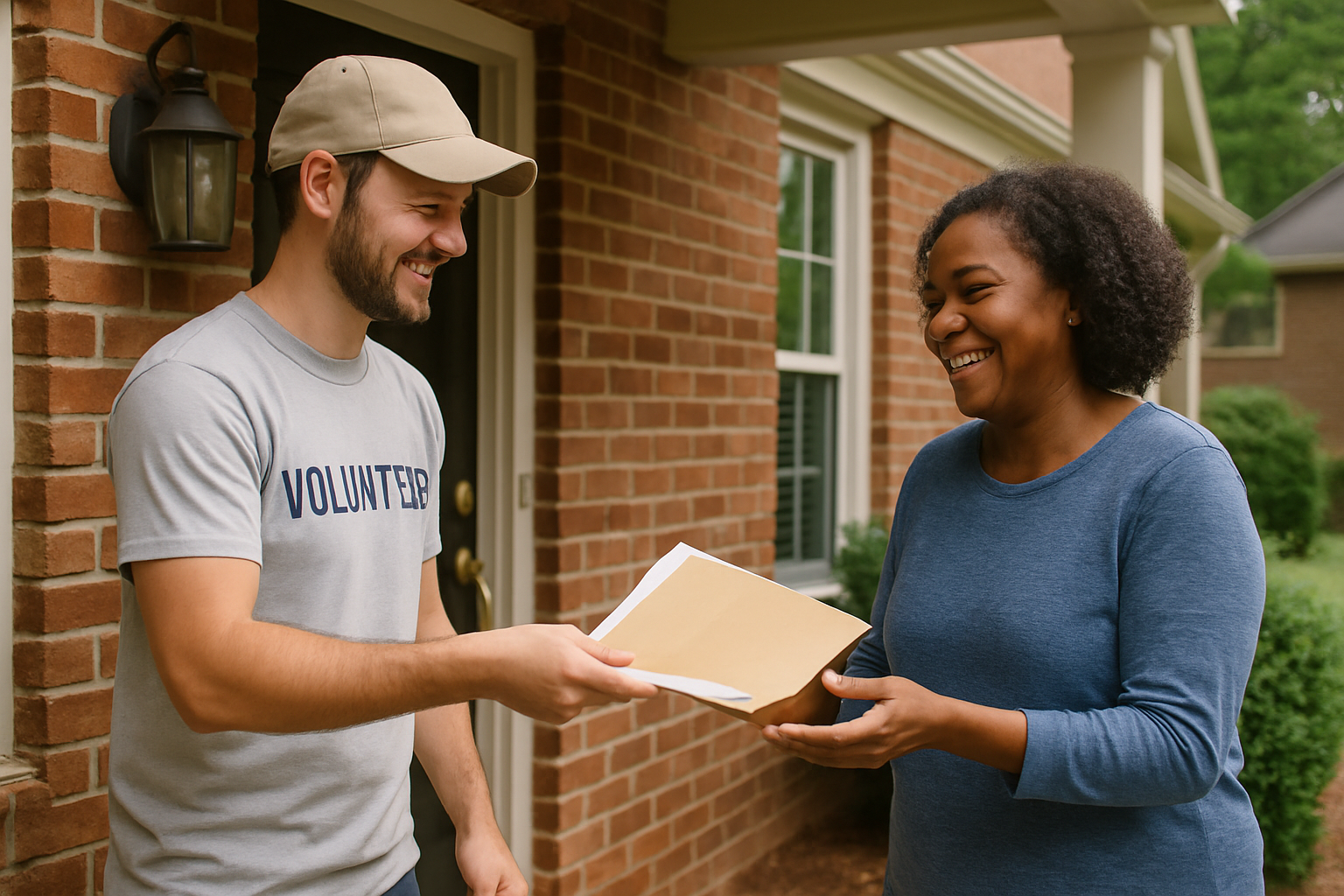 Vehicle donation moment in Johns Creek